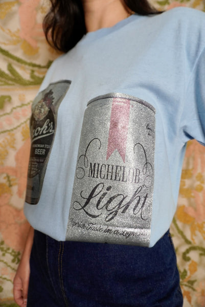 Sparkly Beer Tee, M-L