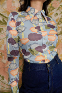 Tree Print Novelty Blouse, M