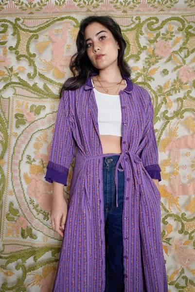 Violet Duster Dress, M-L