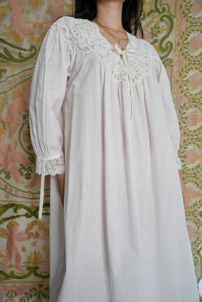Lace Yoke Nightgown, M-L