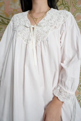 Lace Yoke Nightgown, M-L