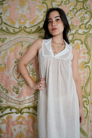 Breezy Collared Nightgown, S-M