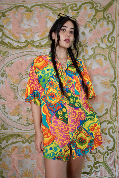 Jam's World Neon Kaleidoscope Shirt, L-1X