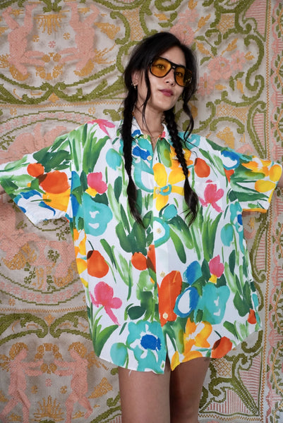 Jam's World Flower Shirt, XL-2X