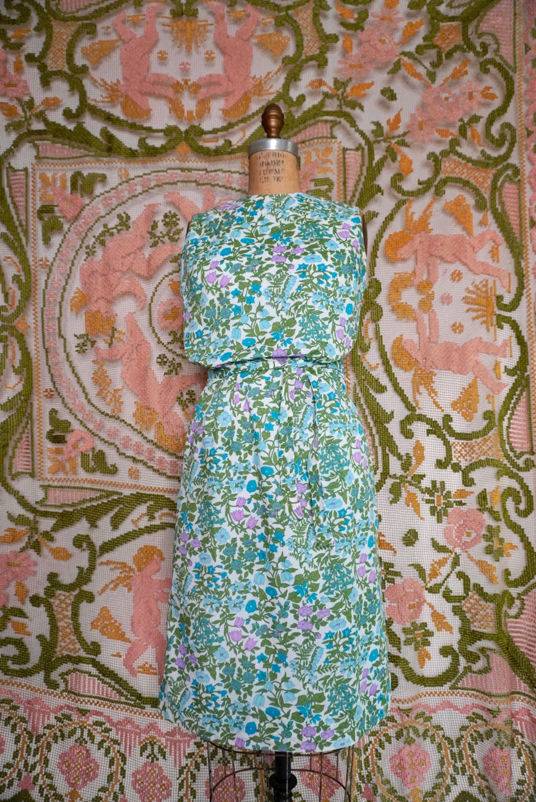 Leafy Floral Dress, XXS