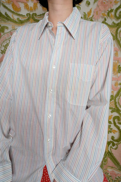 Rainbow Pinstripe Shirt, L