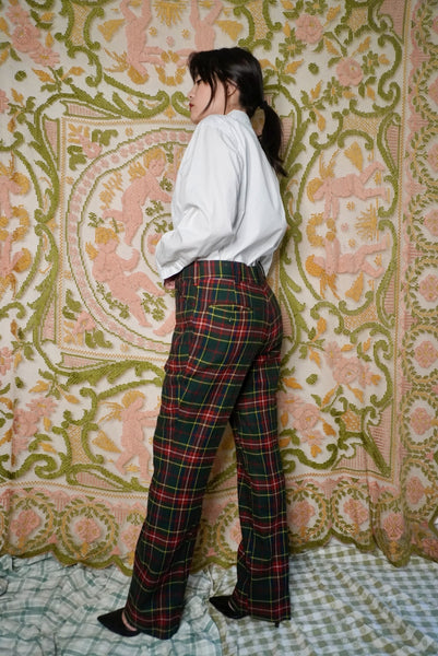 Plaid Trousers, 33W