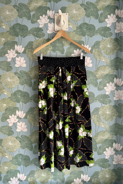 Multi Print Midi Skirt, S-M
