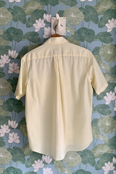 Pale Yellow Collared Shirt, L
