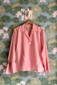 Pink Silk Blouse, M-L