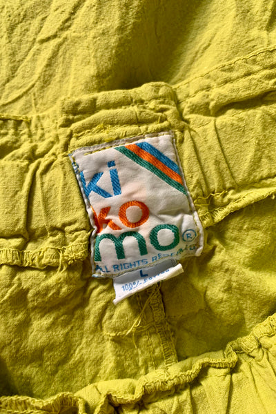 Chartreuse Paper Bag Pants, L-XL