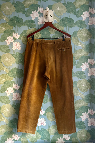 Caramel Corduroy Trousers, 36W