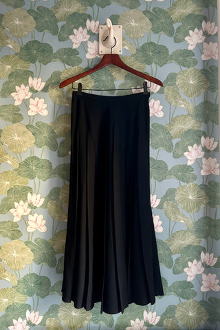 Pleated Wool Midi Skirt, 26W