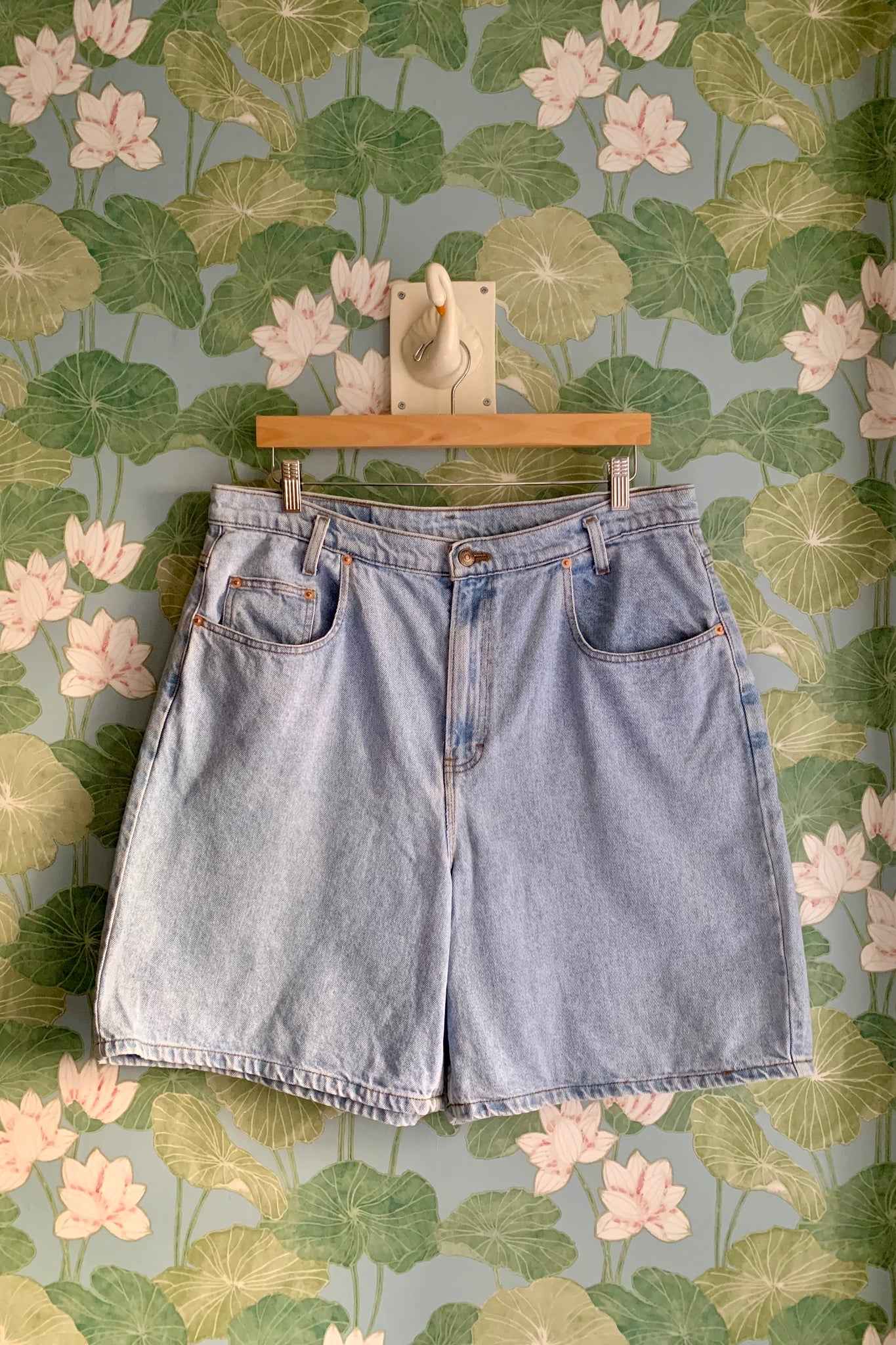 Light Wash Jorts, 36W