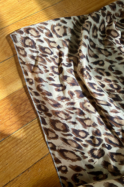 Classic Leopard Print Scarf, 62" x 18"