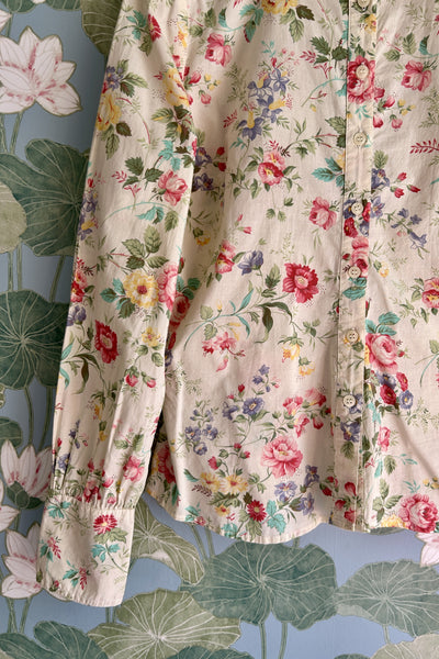 Cotton Floral Blouse, M-L