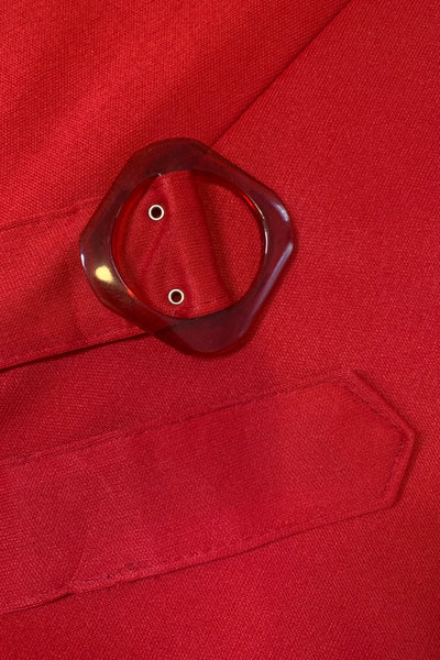 Red Stretch Maxi & Belt, XXS-XS