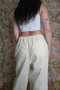 Pale Yellow Cotton Trouser, XL-1X