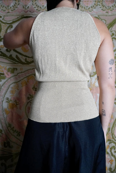 Champagne Knit Tank, S