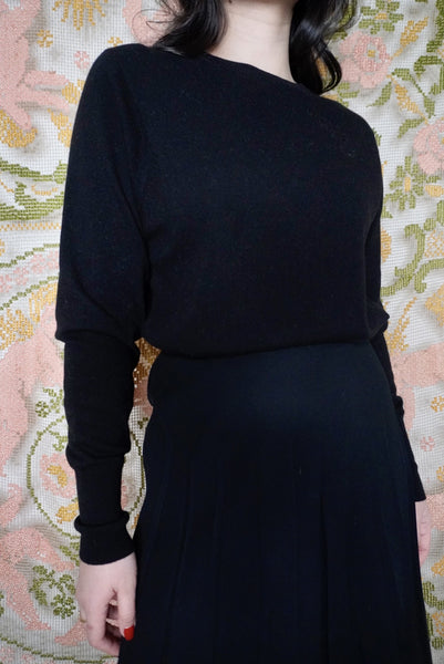 Pleated Wool Midi Skirt, 26W