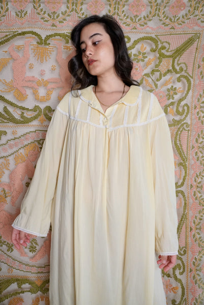 Pale Yellow Nightgown, L-XL