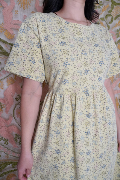 Floral T-Shirt Dress, L