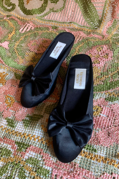 Black Boudoir Slippers, 7