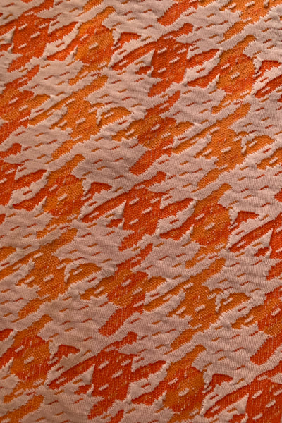 Orange Printed Dress, M
