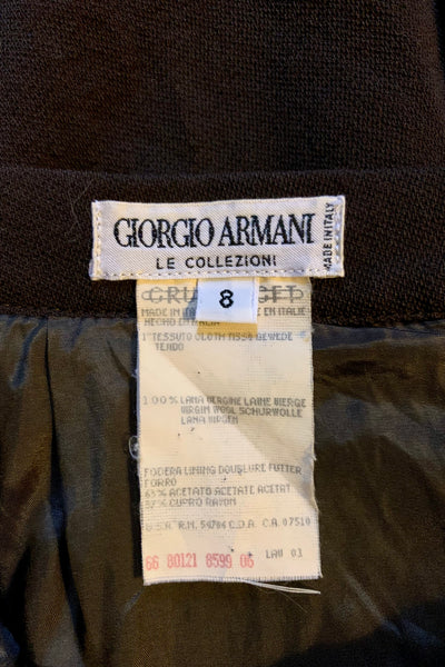 Dark Chocolate Armani Pencil Skirt, 28W