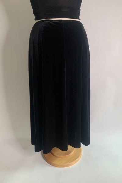 Velvet Midi Skirt, 1X-2X
